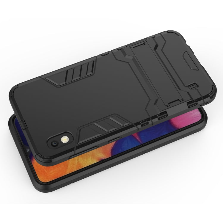 Shockproof PC + TPU Case for Galaxy A10, with Holder