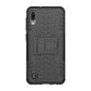 Shockproof  PC + TPU Tire Pattern Case for Galaxy M10, with Holder