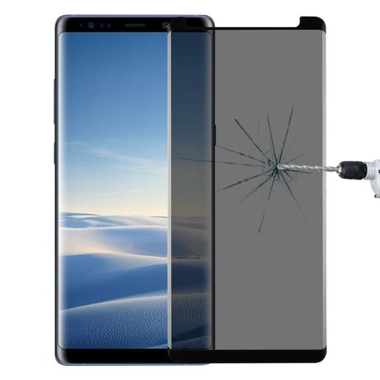 For Galaxy Note 8 0.26mm 9H Surface Hardness 3D Curved Privacy Anti-glare Non-full Screen Tempered Glass Screen Protector