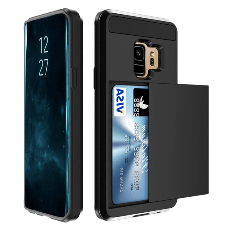 For Galaxy S9 Detachable Dropproof Protective Back Cover Case with Slider Card Slot, For Galaxy S9
