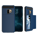For Galaxy S9 Detachable Dropproof Protective Back Cover Case with Slider Card Slot, For Galaxy S9