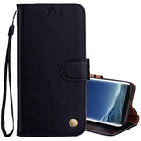 For Galaxy S8 Business Style Oil Wax Texture Horizontal Flip Leather Case with Holder & Card Slots & Wallet