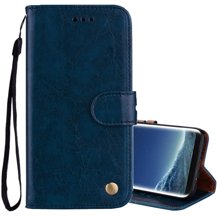 For Galaxy S8 Business Style Oil Wax Texture Horizontal Flip Leather Case with Holder & Card Slots & Wallet