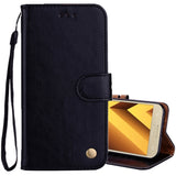 For Samsung Galaxy A5 (2017) Business Style Oil Wax Texture Horizontal Flip Leather Case with Holder & Card Slots & Wallet