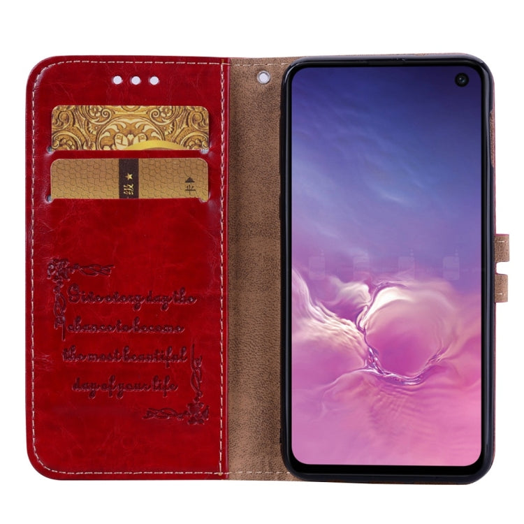 Business Style Oil Wax Texture Horizontal Flip Leather Case for Galaxy S10 E, with Holder & Card Slots & Wallet
