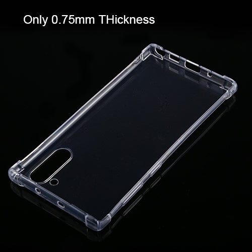 For Galaxy Note10 Four-Corner Shockproof Ultra-Thin Transparent TPU Case, For Galaxy Note10
