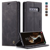 CaseMe-013 Multifunctional Retro Frosted Horizontal Flip Leather Case for Galaxy S10, with Card Slot & Holder & Wallet, For Galaxy S10