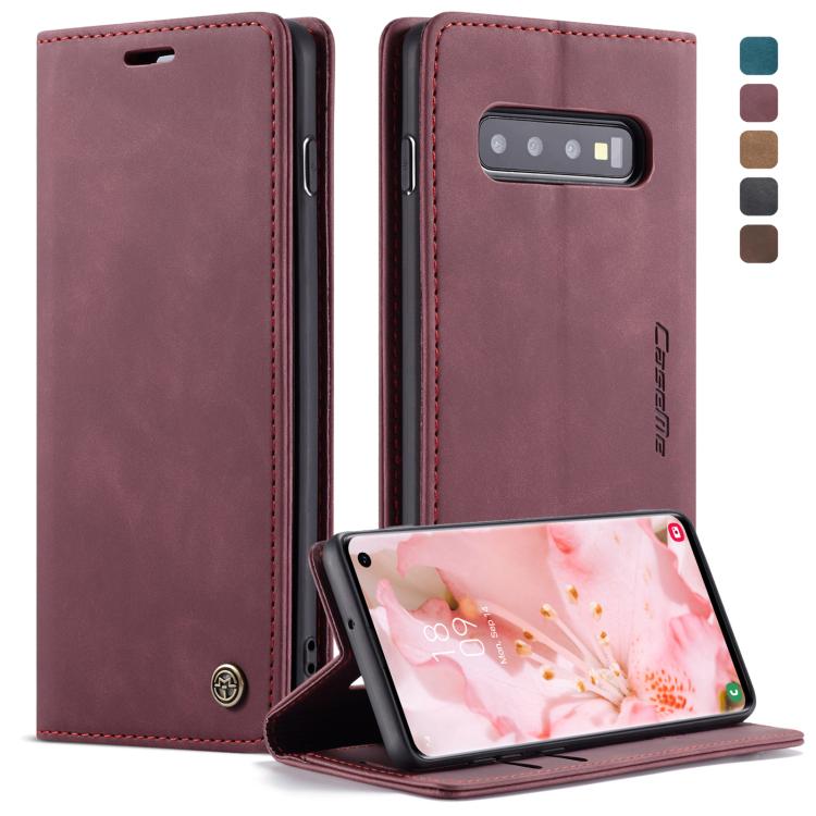 CaseMe-013 Multifunctional Retro Frosted Horizontal Flip Leather Case for Galaxy S10, with Card Slot & Holder & Wallet, For Galaxy S10