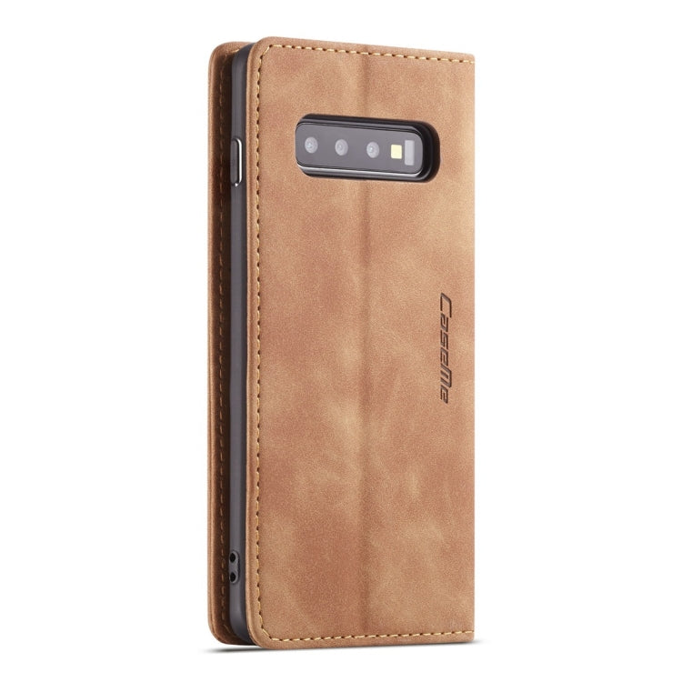 CaseMe-013 Multifunctional Retro Frosted Horizontal Flip Leather Case for Galaxy S10 Plus, with Card Slot & Holder & Wallet, For Galaxy S10 Plus
