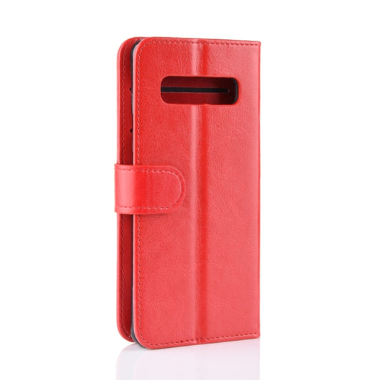R64 Texture Single Fold Horizontal Flip Leather Case for Galaxy S10+, with Holder & Card Slots & Wallet, For Galaxy S10+
