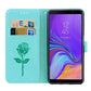 Rose Embossed Horizontal Flip PU Leather Case for Samsung Galaxy A7 (2018) , with Holder & Card Slots & Wallet