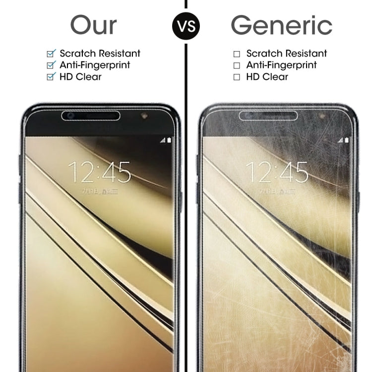 10 PCS 9H 2.5D Tempered Glass Film for Galaxy C7 (2017), Galaxy C7 (2017) (10pcs)