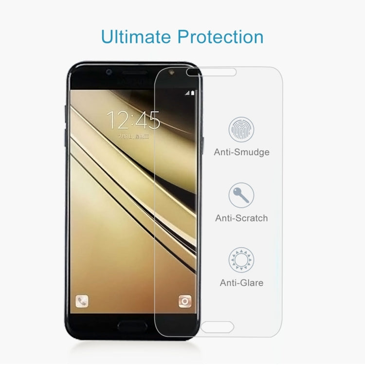 10 PCS 9H 2.5D Tempered Glass Film for Galaxy C7 (2017), Galaxy C7 (2017) (10pcs)