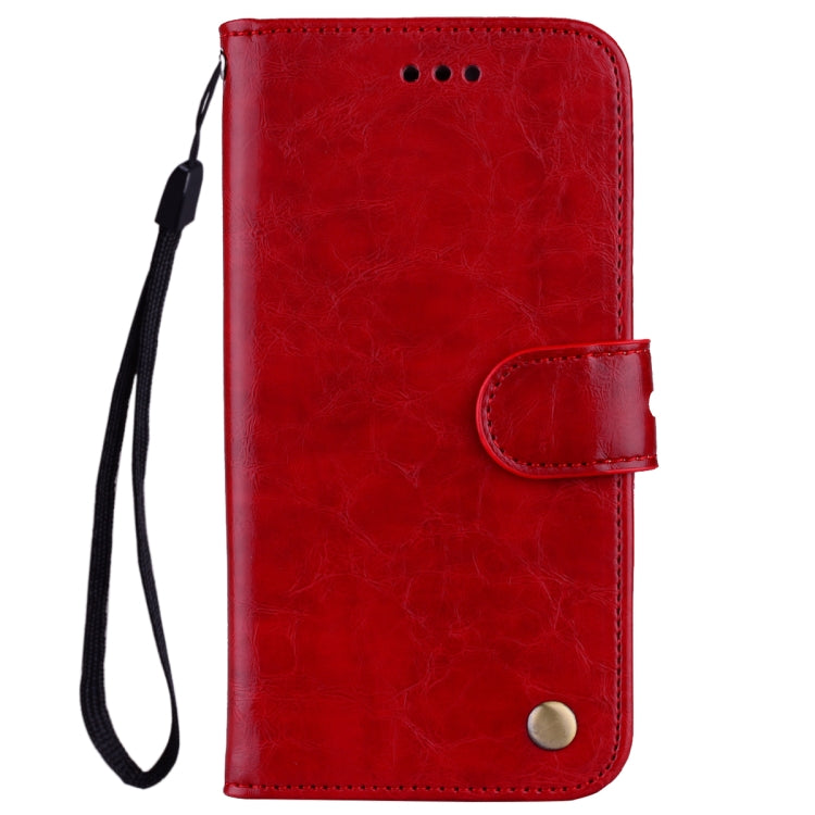 Business Style Oil Wax Texture Horizontal Flip Leather Case for Galaxy A10, with Holder & Card Slots & Wallet