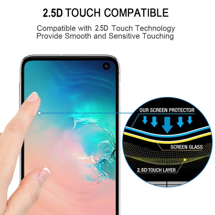 25 PCS 9H 2.5D Premium Curved Screen Crystal Tempered Glass Film for Galaxy S10, Lessen Version, For Galaxy S10, Lessen Version (25 PCS)
