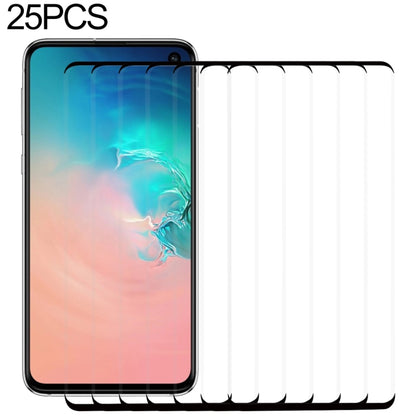 25 PCS 9H 2.5D Premium Curved Screen Crystal Tempered Glass Film for Galaxy S10 E, For Galaxy S10 E