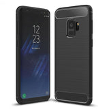 For Galaxy S9 Brushed Carbon Fiber Texture Soft TPU Anti-skip Protective Cover Back Case, For Galaxy S9, For Samsung Galaxy S9