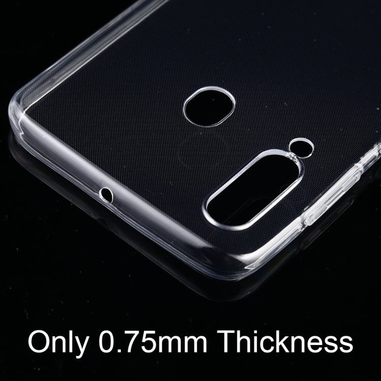 0.75mm Ultrathin Transparent TPU Soft Protective Case for Samsung Galaxy A60, For Samsung Galaxy A60