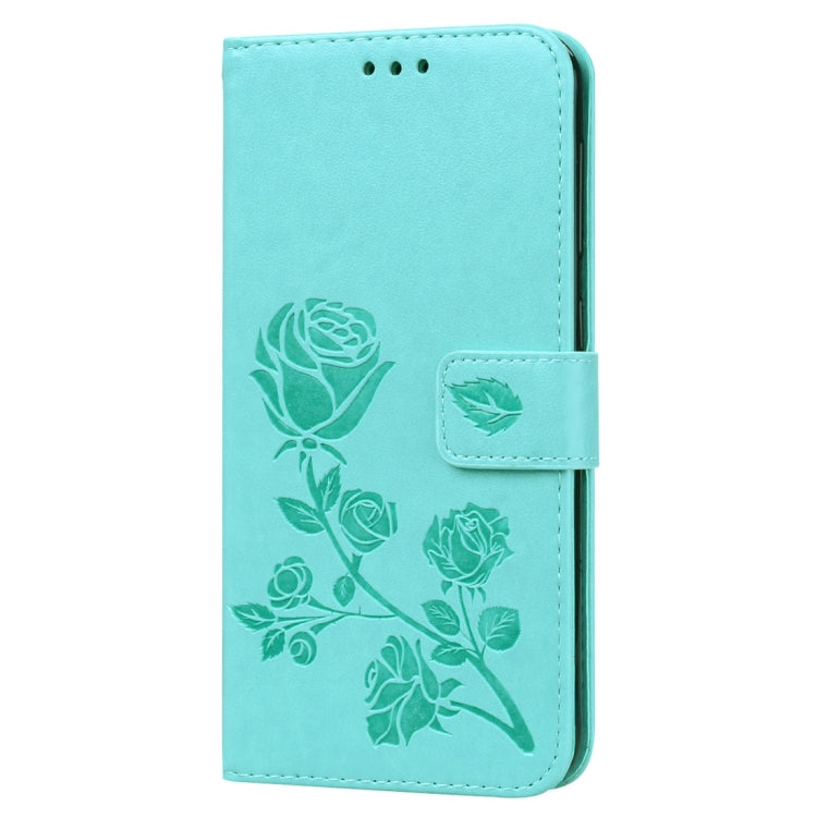 Rose Embossed Horizontal Flip PU Leather Case for Galaxy A10, with Holder & Card Slots & Wallet