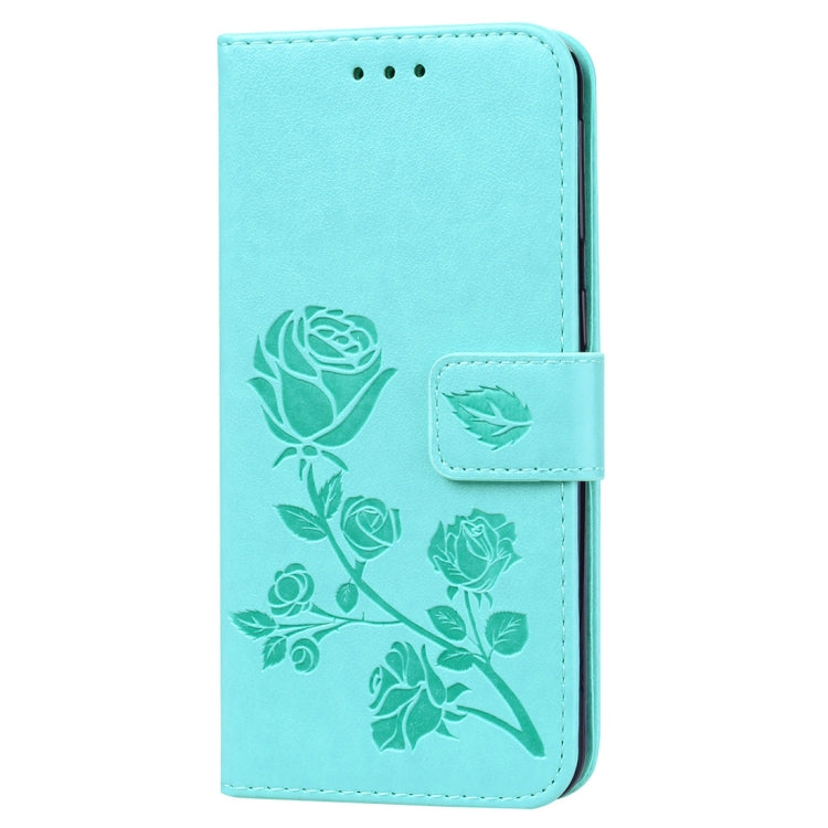 Rose Embossed Horizontal Flip PU Leather Case for Galaxy A40, with Holder & Card Slots & Wallet