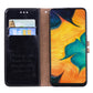 Business Style Oil Wax Texture Horizontal Flip Leather Case for Galaxy A30, with Holder & Card Slots & Wallet