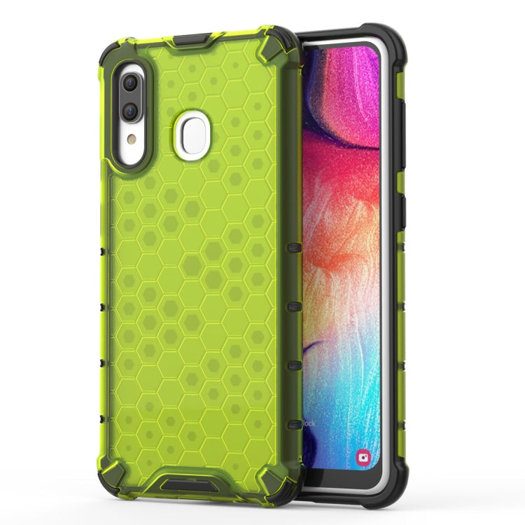 Shockproof Honeycomb PC + TPU Case for Galaxy A30, For Galaxy A30