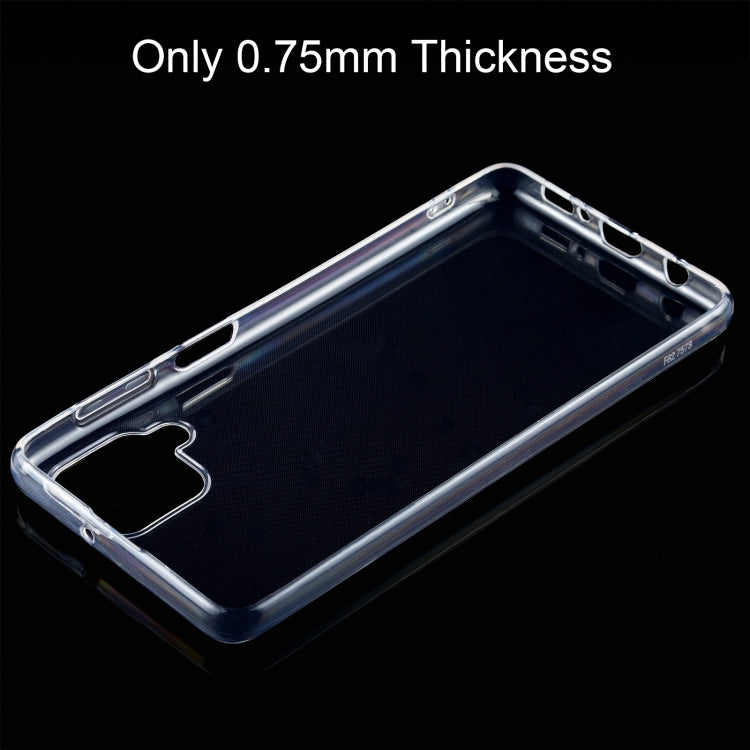 For Samsung Galaxy F62 0.75mm Ultra-thin Transparent TPU Soft Protective Case, For Samsung Galaxy F62