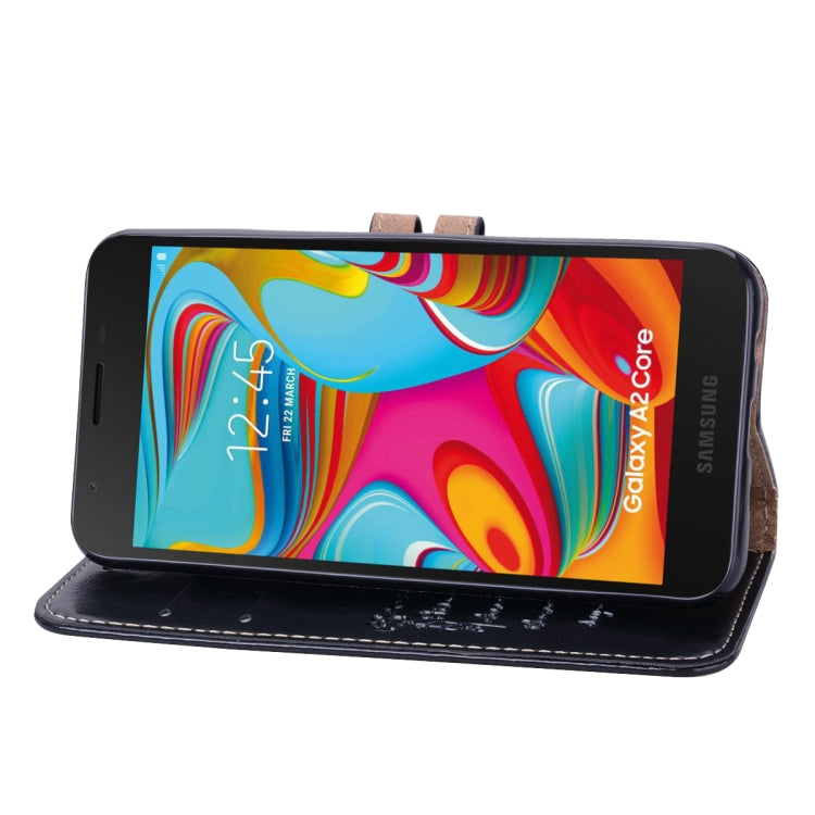 Business Style Oil Wax Texture Horizontal Flip Leather Case for Galaxy A2 Core, with Holder & Card Slots & Wallet