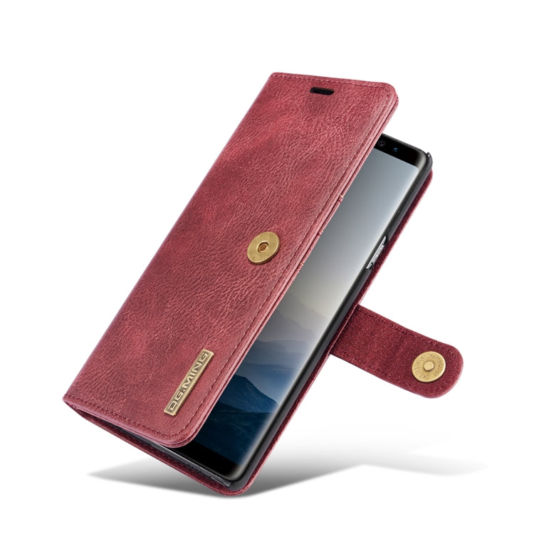 DG.MING Crazy Horse Texture Flip Detachable Magnetic Leather Case for Galaxy Note 9, with Holder & Card Slots & Wallet, Galaxy Note 9