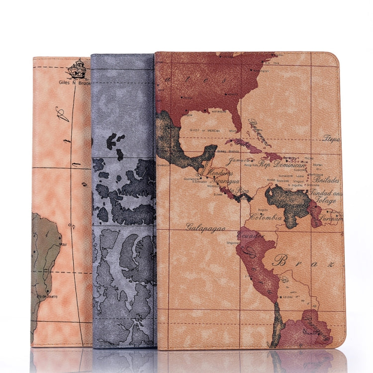 Map Texture Horizontal Flip Leather Case for Galaxy Tab A 10.1 (2019) T510 / T515,  with Holder & Card Slots & Wallet, Random Texture Delivery, For Galaxy Tab A 10.1 (2019)