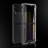 For Samsung Galaxy Z Flip3 5G Aurora PC + TPU Clear Four-corner Shockproof Protective Case, For Samsung Galaxy Z Flip3 5G