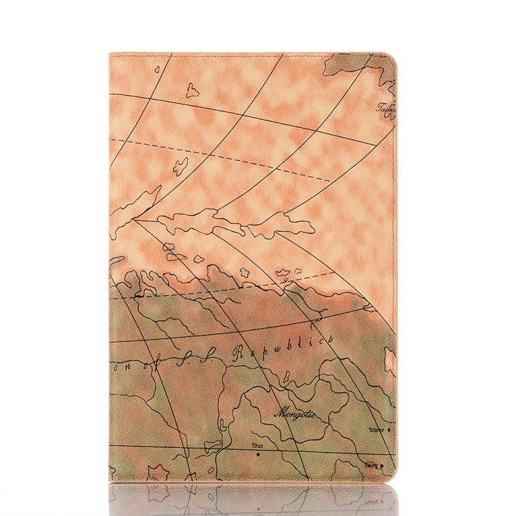 For Galaxy Tab S6 T860 / T865 Map Texture Horizontal Flip Leather Case with Holder & Card Slots & Wallet, Random Texture Delivery, For Galaxy Tab S6 T860 / T865