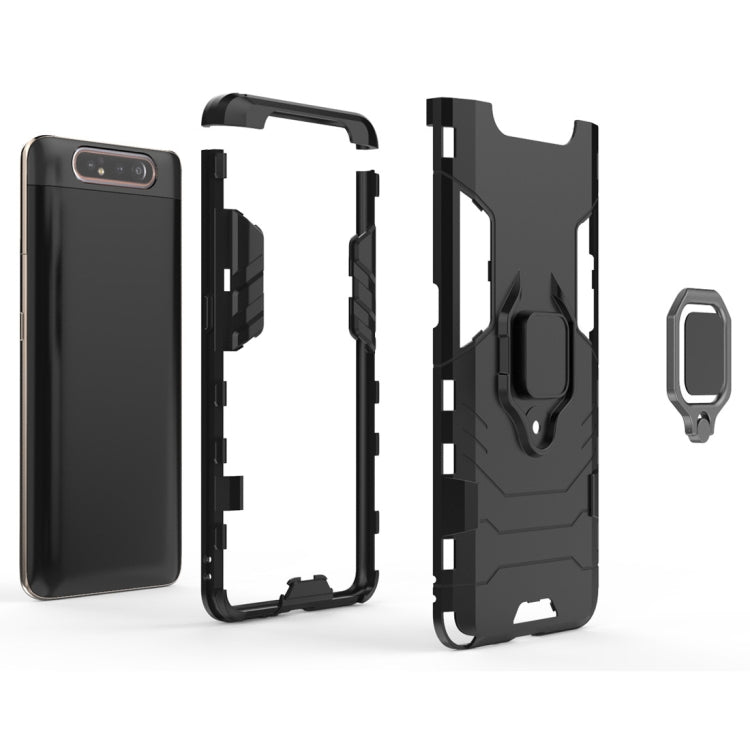 PC + TPU Shockproof Protective Case for Galaxy A80 / A90, with Magnetic Ring Holder, For Galaxy A80 / A90