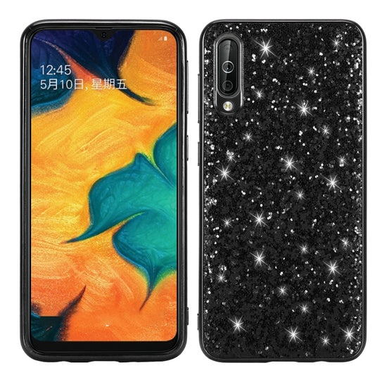 Glittery Powder Shockproof TPU Case for Galaxy A70, For Galaxy A70