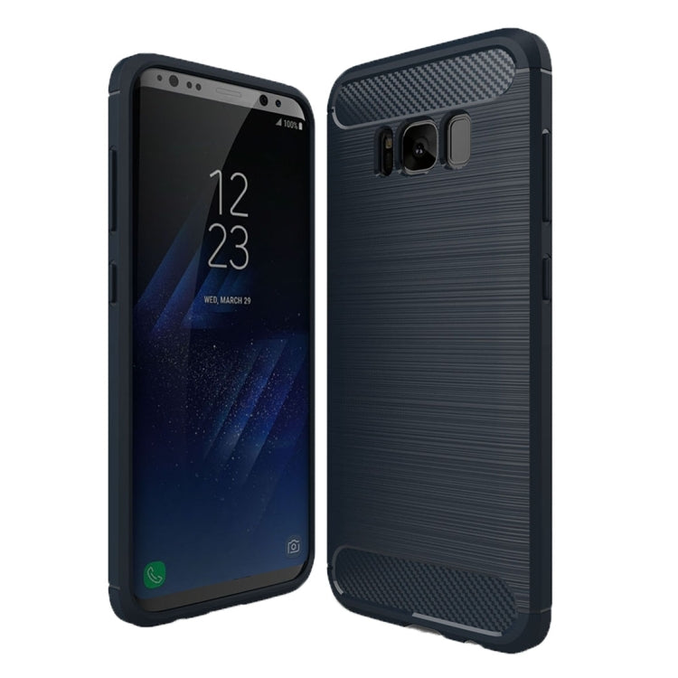 For Galaxy S8 + / G9550 Brushed Carbon Fiber Texture Shockproof TPU Protective Cover Case, For Galaxy S8 + / G9550, For Samsung Galaxy S8 + / G9550