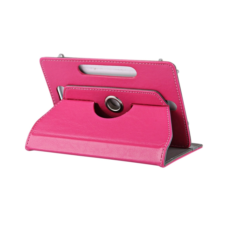 7 inch Tablets Leather Case Crazy Horse Texture 360 Degrees Rotation Protective Case Shell with Holder for Galaxy Tab A 7.0 (2016) / T280 & Tab 4 7.0 / T230 & Tab Q T2558, Colorfly G708, Asus ZenPad 7.0 Z370CG, Huawei MediaPad T1 7.0 / T1-701u