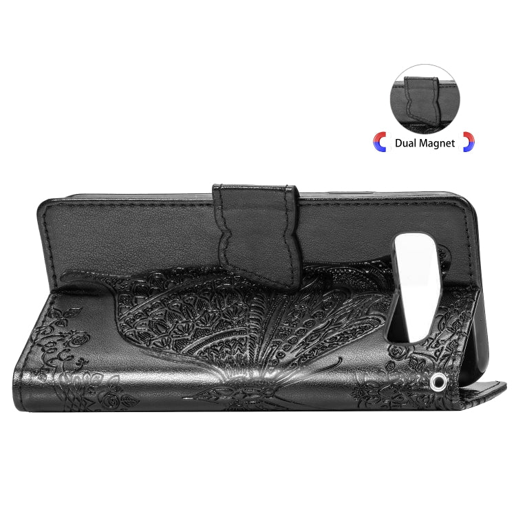 Butterfly Love Flowers Embossing Horizontal Flip Leather Case for Galaxy S10+, with Holder & Card Slots & Wallet & Lanyard, For Galaxy S10+