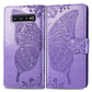 Butterfly Love Flowers Embossing Horizontal Flip Leather Case for Galaxy S10+, with Holder & Card Slots & Wallet & Lanyard, For Galaxy S10+