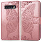 Butterfly Love Flowers Embossing Horizontal Flip Leather Case for Galaxy S10+, with Holder & Card Slots & Wallet & Lanyard, For Galaxy S10+