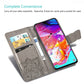Butterfly Love Flowers Embossing Horizontal Flip Leather Case for Galaxy A70, with Holder & Card Slots & Wallet & Lanyard, For Galaxy A70