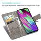 Butterfly Love Flowers Embossing Horizontal Flip Leather Case for Galaxy A40, with Holder & Card Slots & Wallet & Lanyard, For Galaxy A40