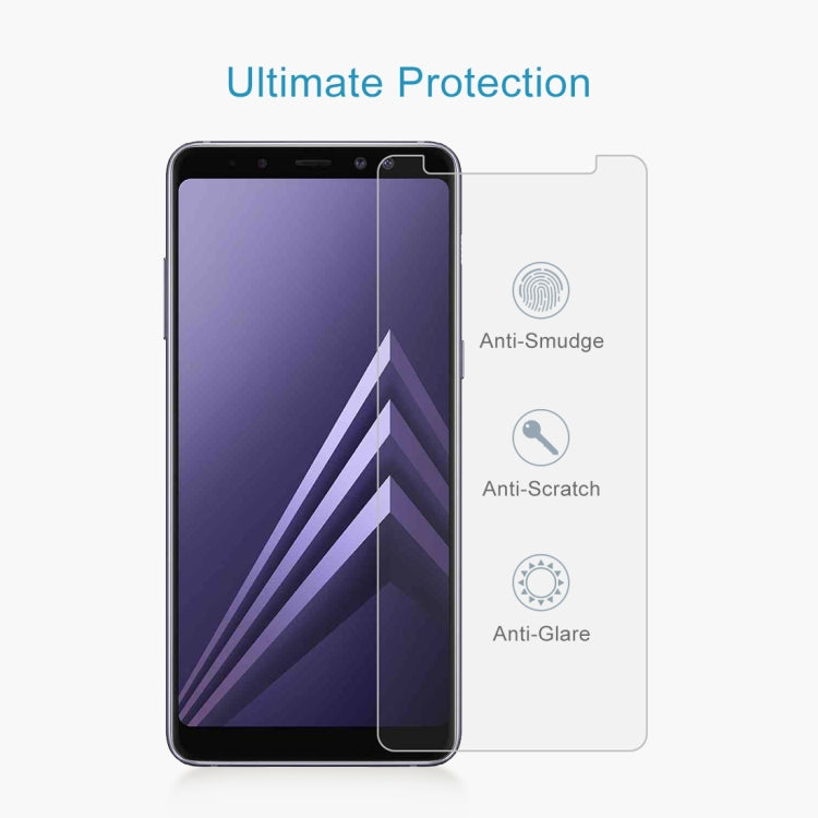 For Galaxy A8 (2018) 0.26mm 9H Surface Hardness 2.5D Curved Edge Tempered Glass Screen Protector, For Galaxy A8 (2018)