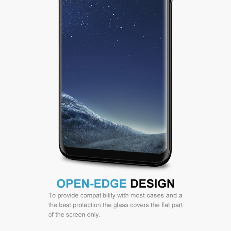 For Galaxy S8+ / G955 0.26mm 9H Surface Hardness 3D Explosion-proof Non-full Screen Curved Case Friendly Tempered Glass Film with Fully Adhesive