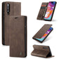 CaseMe-013 Multifunctional Retro Frosted Horizontal Flip Leather Case for Galaxy A70, with Card Slot & Holder & Zipper Wallet & Photo Frame