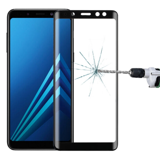 For Galaxy A8 (2018) 3D Curved Edge 9H Hardness Tempered Glass Screen Protector