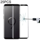 25 PCS For Galaxy S9 9H Surface Hardness 3D Curved Edge Anti-scratch Full Screen HD Tempered Glass Screen Protector