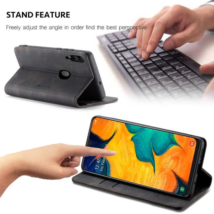 CaseMe-013 Multifunctional Retro Frosted Horizontal Flip Leather Case for Galaxy A40, with Card Slot & Holder & Wallet, For Galaxy A40