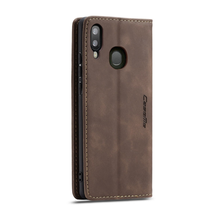 CaseMe-013 Multifunctional Retro Frosted Horizontal Flip Leather Case for Galaxy A20 / A30, with Card Slot & Holder & Wallet