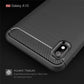 Brushed Texture Carbon Fiber Shockproof TPU Case for Galaxy A10