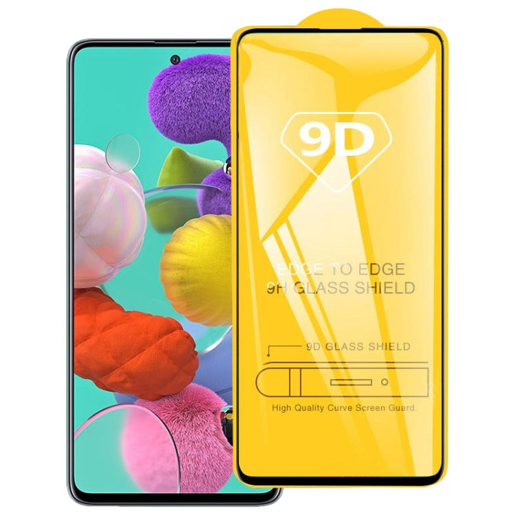 For Galaxy A51 9D Full Glue Full Screen Tempered Glass Film, For Galaxy A51 (1 PC)